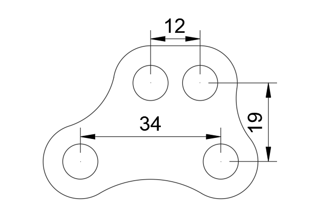 Halteplatte Sitzstrebe / Lagerschale für CRG GLM System