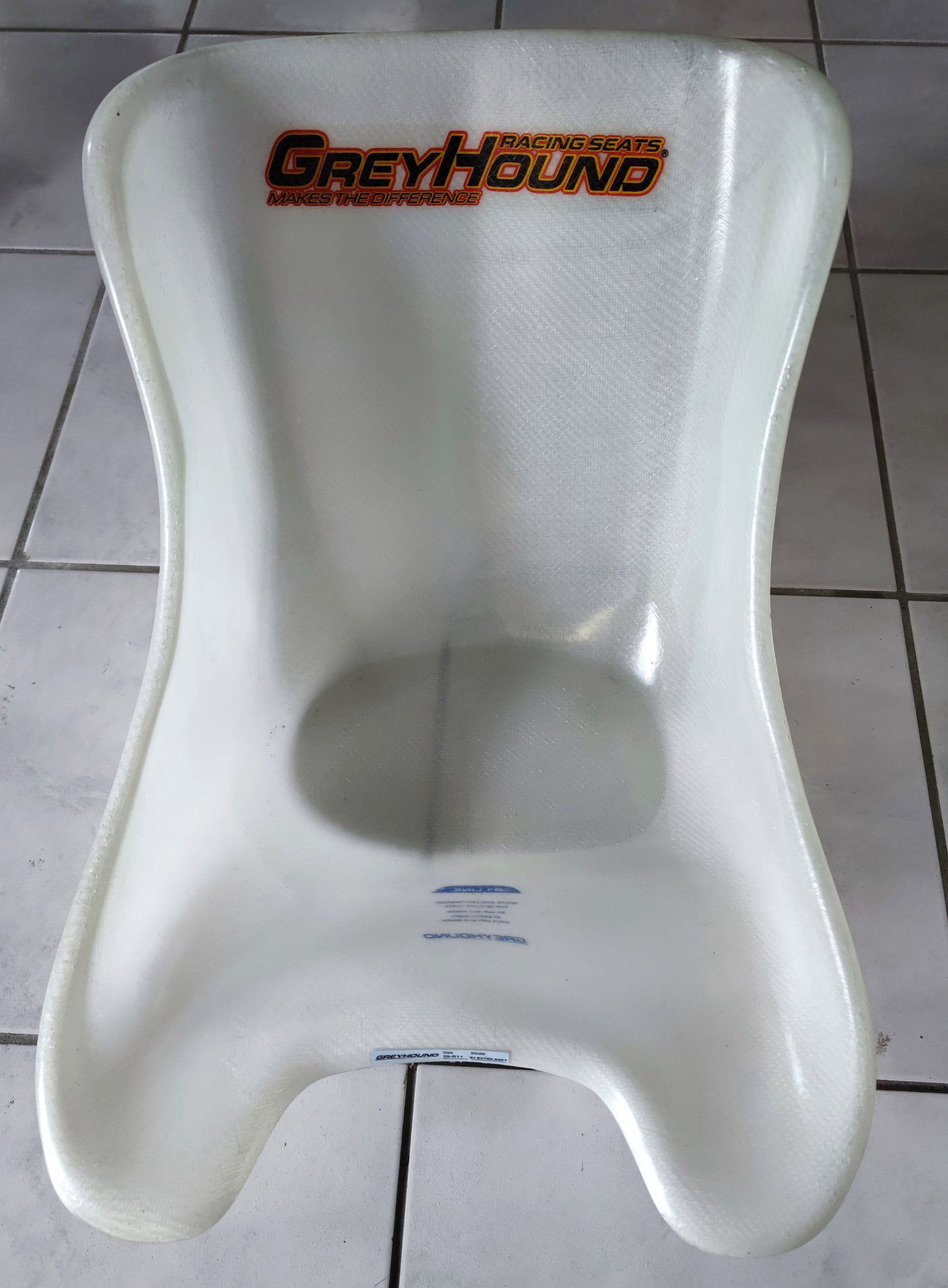 Kartsitz Greyhound RACING SEAT, R1 EXTRA SOFT inkl. Sitzeinbauhile