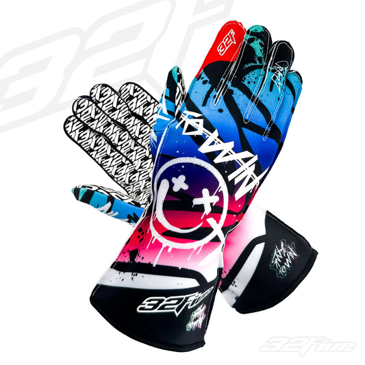 Handschuhe - blau/pink